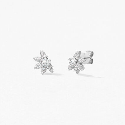 Aerial Sunburst Earring Studs, , large