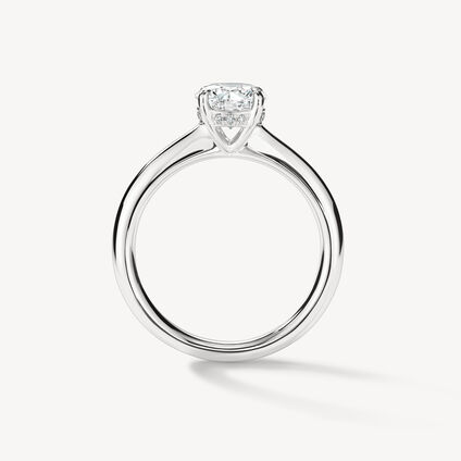 Illustrious Hidden Halo Engagement Ring, , large