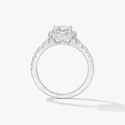 Transcend Premier Custom Halo Engagement Ring, , large