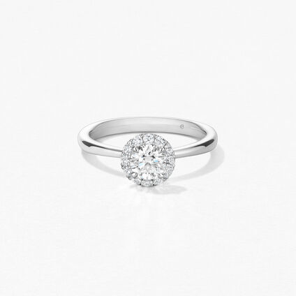 Vela Halo Ring, Platinum, large