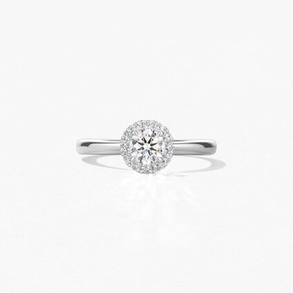 Vela Halo Ring, Platinum, large