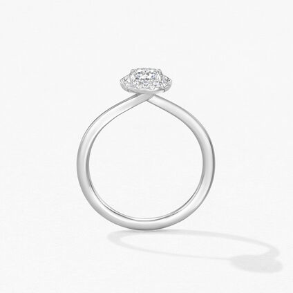 Vela Halo Ring, Platinum, large