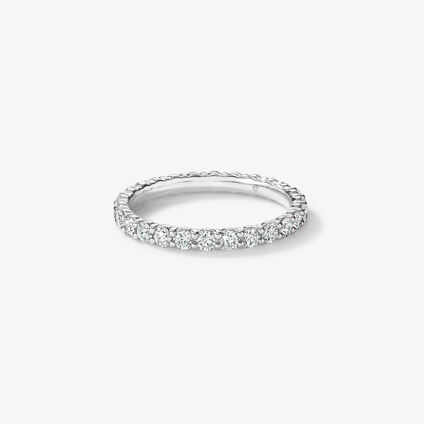 Signature Eternity Band, 18K White Gold, large