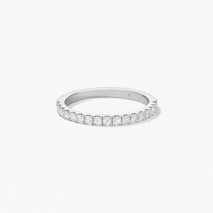 Transcend Premier Diamond Band, 18K White Gold, large